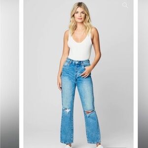 NEW BlankNYC size 25 The Howard Mid-Rise Loose Fit Jeans